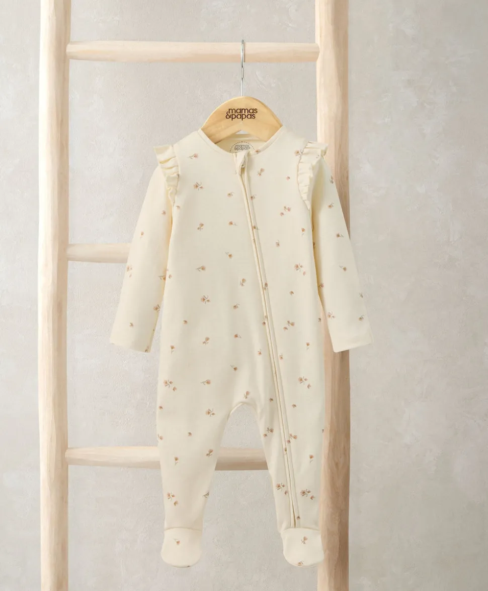 Floral Zip Sleepsuit