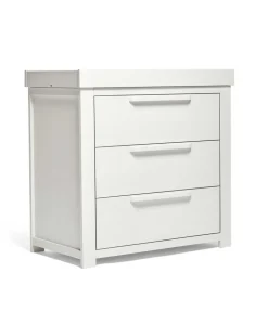 Franklin Nursery Bundle with Lua Bedside Crib (6 Piece) – White Wash