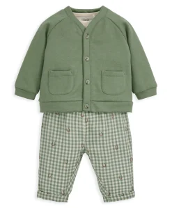 Gingham Jacket, Trousers & Bodysuit Set