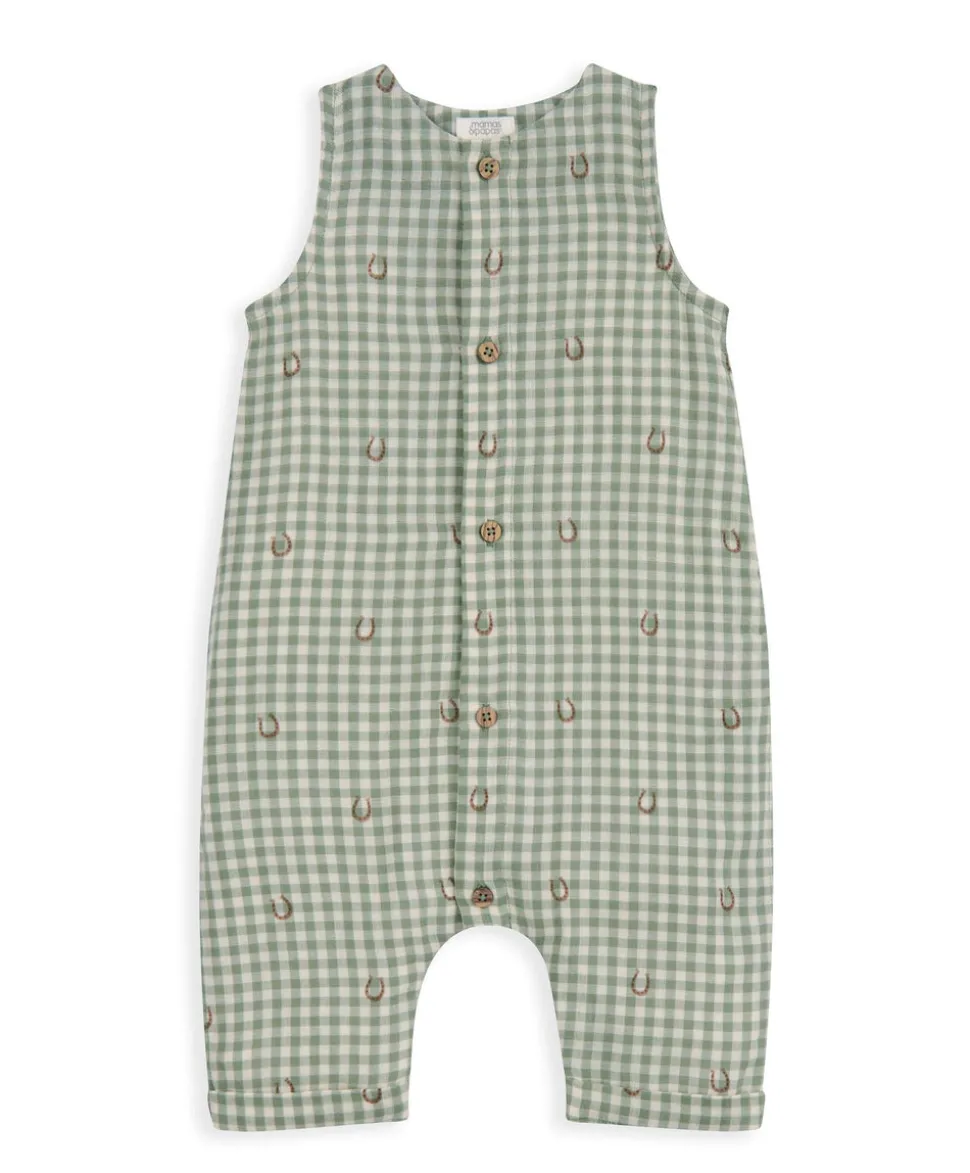 Gingham Romper & Bodysuit