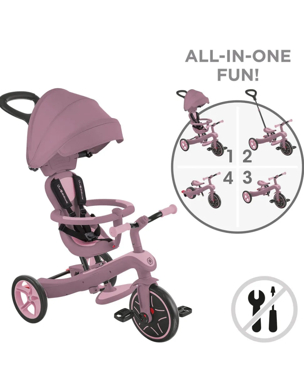 Globber Explorer Trike Eco 4 in 1 – Berry