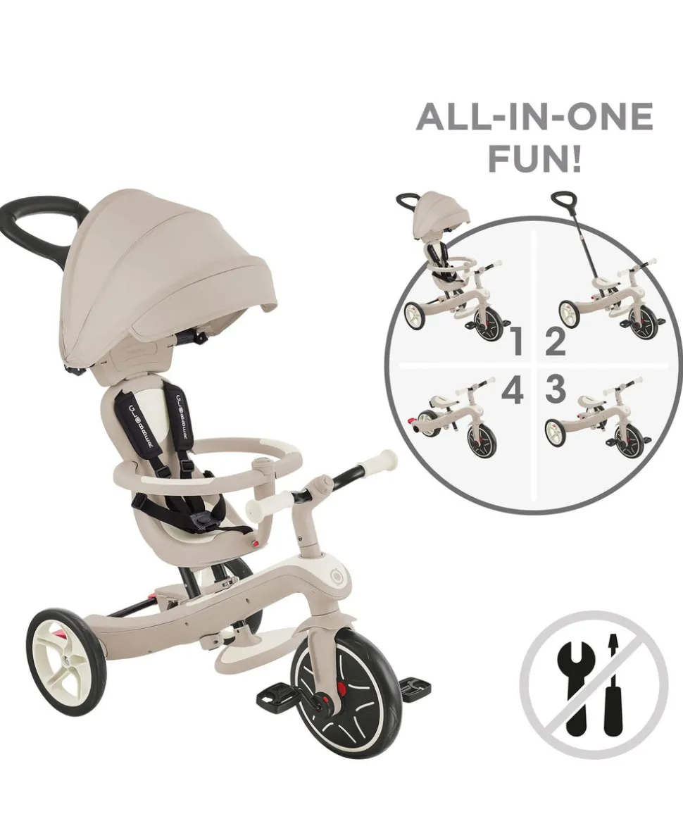 Globber Explorer Trike Eco 4 in 1 – Coconut