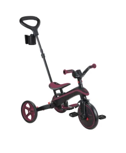 Globber Explorer Trike Foldable 4in1 - Burgundy