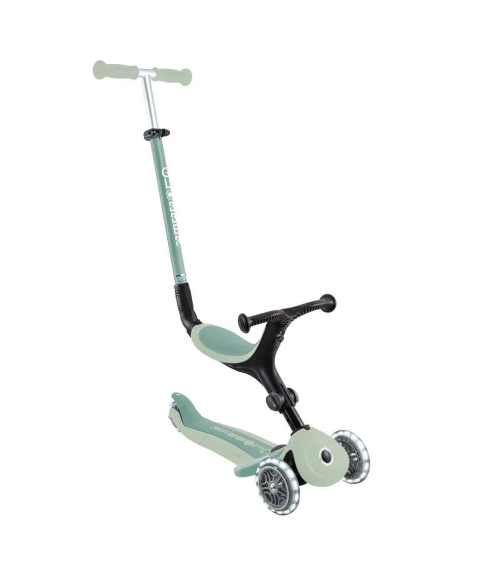 Globber Go Up Active Lights Eco – Pistachio