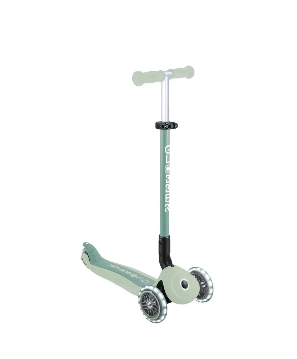 Globber Go Up Active Lights Eco – Pistachio