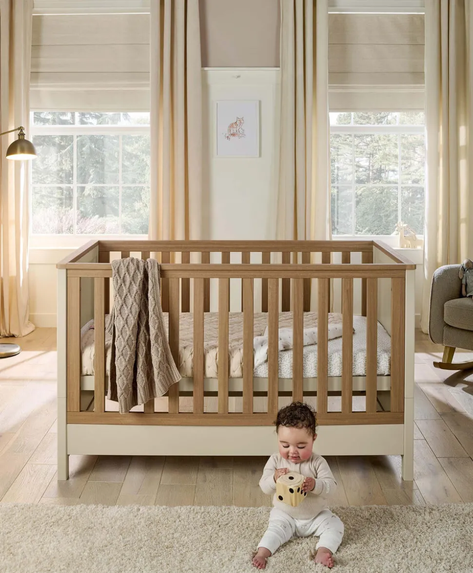 Harwell Cotbed & Premium Pocket Spring Mattress Bundle - Cashmere