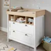Harwell 3 Piece Small Cotbed Range with Dresser Changer & Wardrobe - White