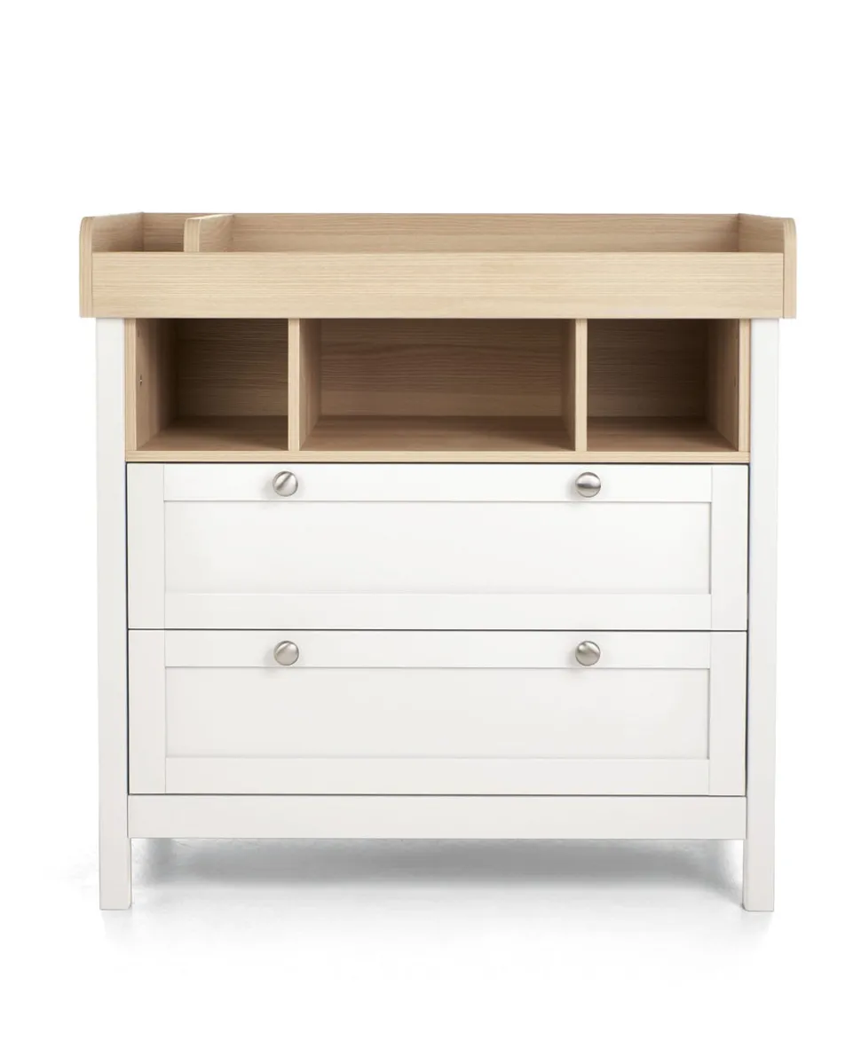 Harwell 3 Piece Small Cotbed Range with Dresser Changer & Wardrobe - White