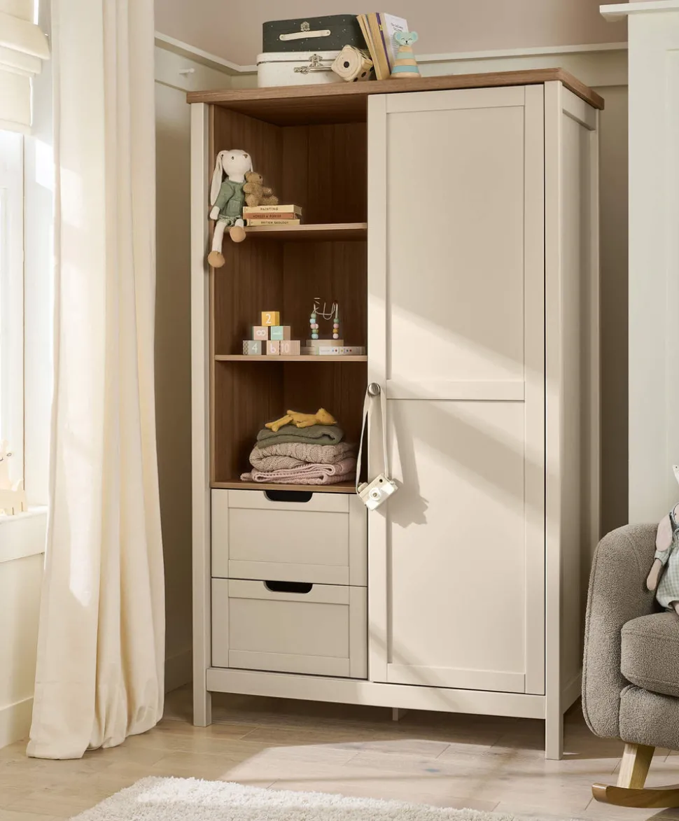 Harwell 3 Piece Small Cotbed Range with Dresser Changer & Wardrobe - Cashmere