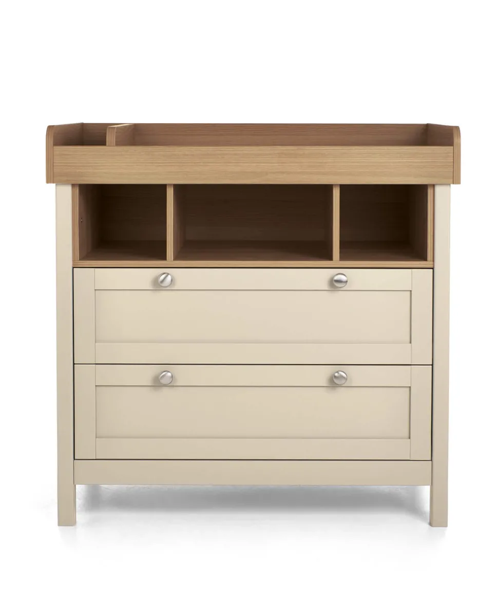 Harwell 3 Piece Small Cotbed Range with Dresser Changer & Wardrobe - Cashmere