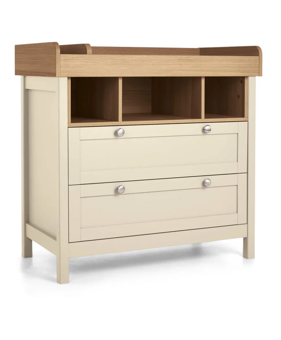 Harwell 3 Piece Small Cotbed Range with Dresser Changer & Wardrobe - Cashmere