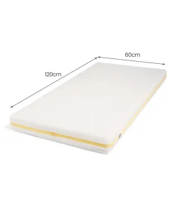 Harwell Small Cotbed Bundle with Essential Airflow Pocket Spring Small Cotbed & Cot Mattress - Cashmere
