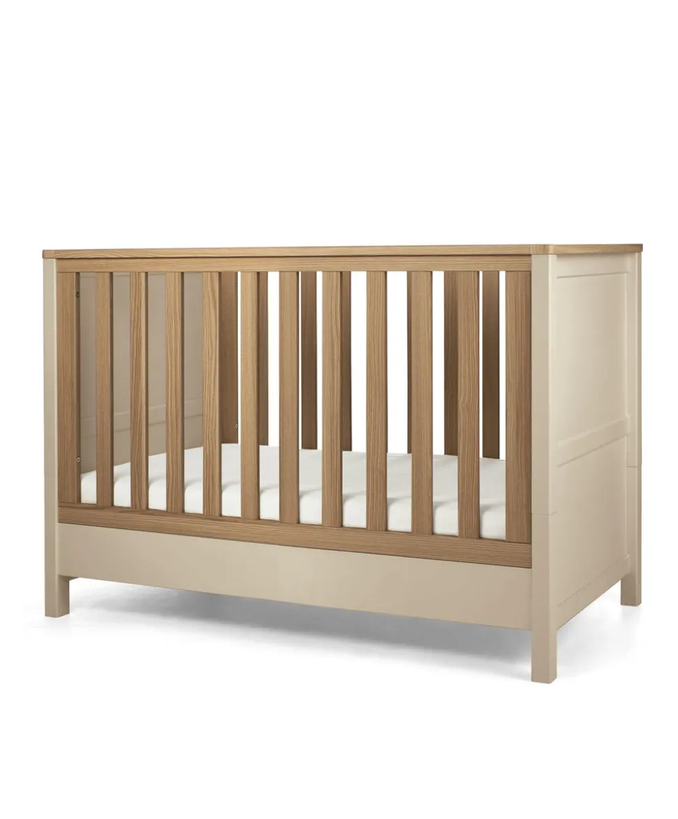 Harwell Small Cotbed Bundle with Essential Airflow Pocket Spring Small Cotbed & Cot Mattress - Cashmere