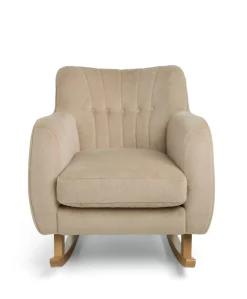 Hilson Nursing Chair & Footstool Set - Almond Sherpa