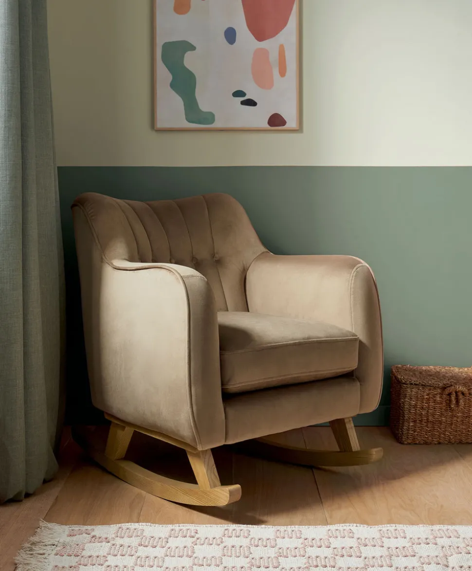 Hilson Nursing Chair - Mocha Velvet