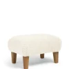 Hilston Nursing Chair & Footstool Set - Snow Teddy