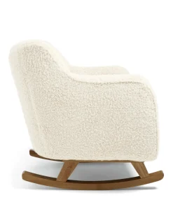 Hilston Nursing Chair & Footstool Set - Snow Teddy