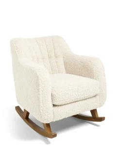 Hilston Nursing Chair & Footstool Set - Snow Teddy