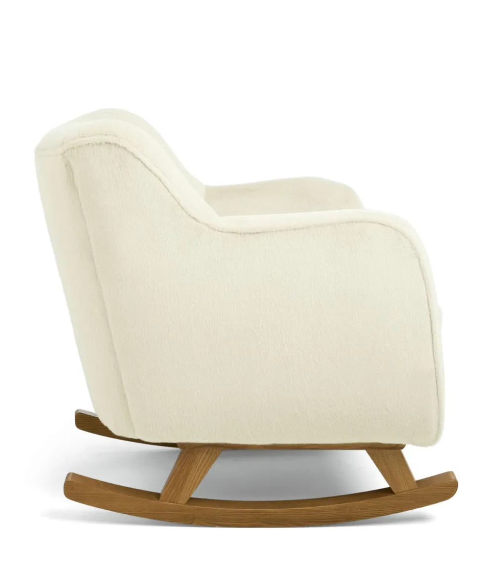Hilston Nursing Chair & Footstool Set - Feather Sherpa