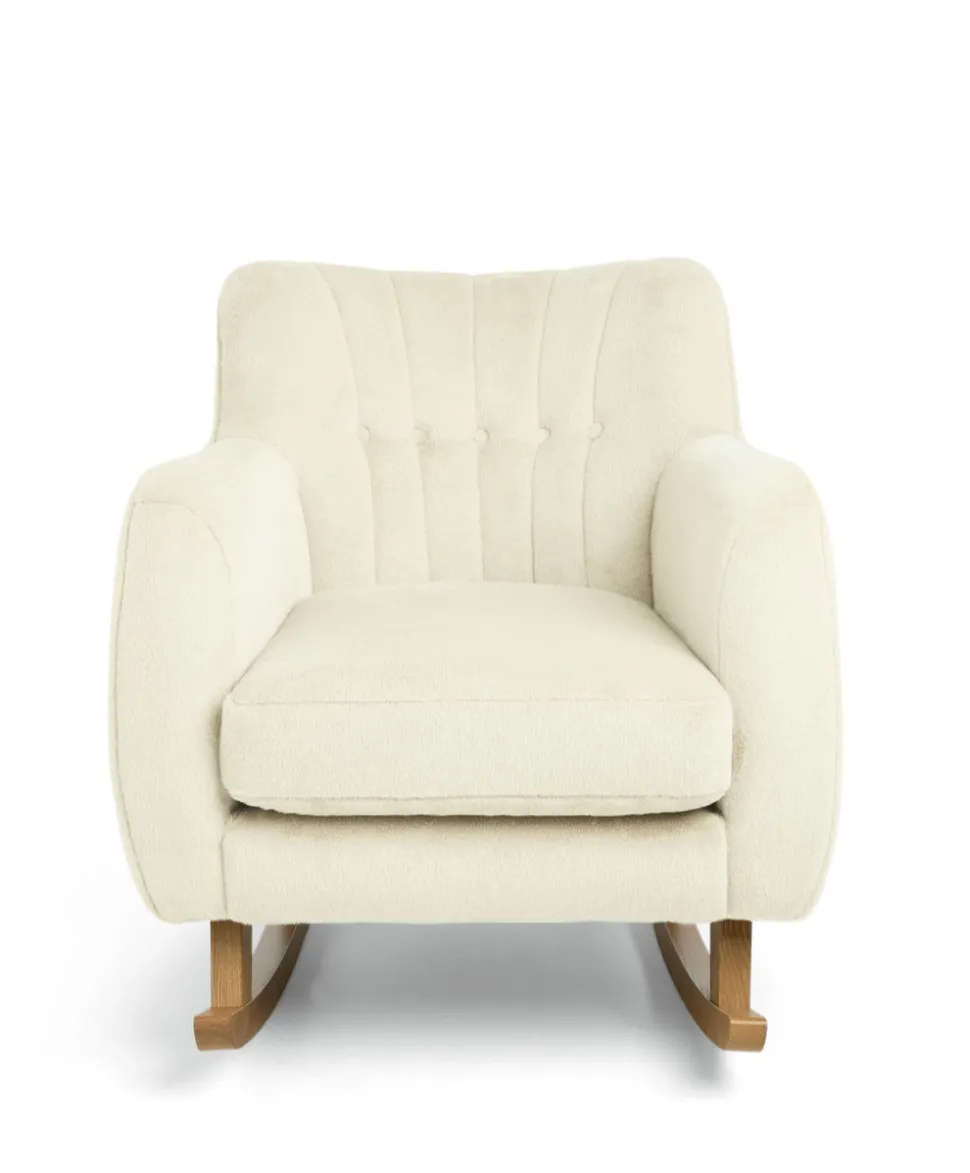 Hilston Nursing Chair & Footstool Set - Feather Sherpa