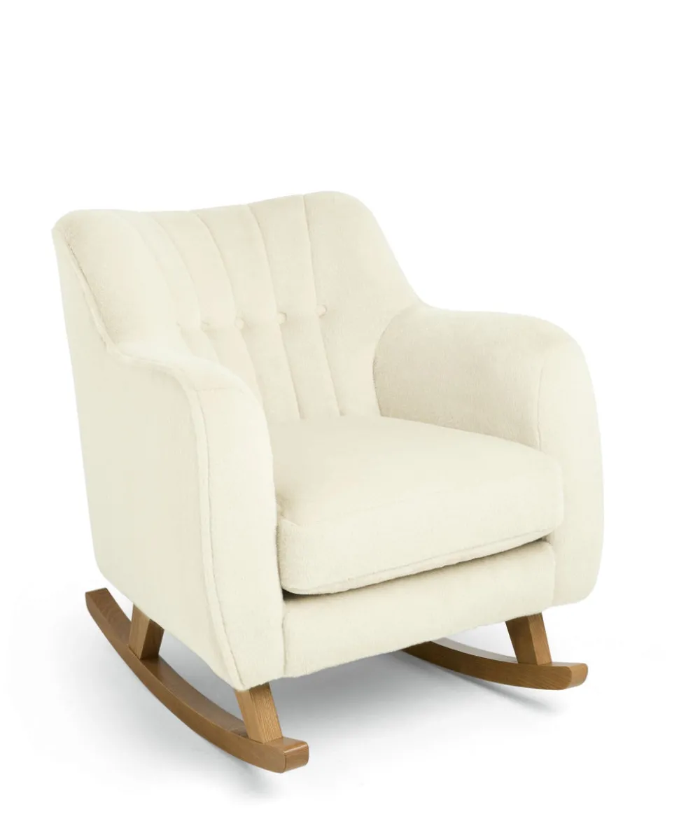 Hilston Nursing Chair & Footstool Set - Feather Sherpa