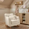 Hilston Nursing Chair - Snow Teddy