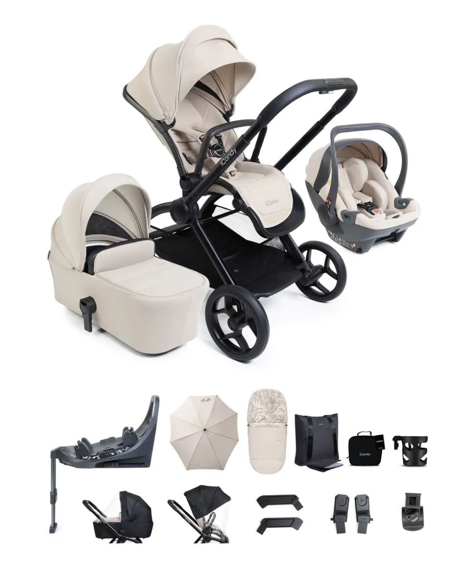 iCandy Core 2 Complete Travel Bundle with Cocoon 360 - Sandstone