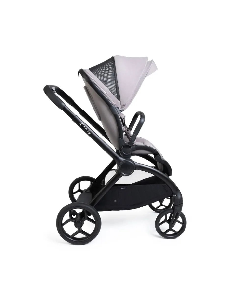 iCandy Core 2 Pushchair Bundle With Maxi-Cosi Pebble 360 Pro Car Seat & Base - Storm Grey