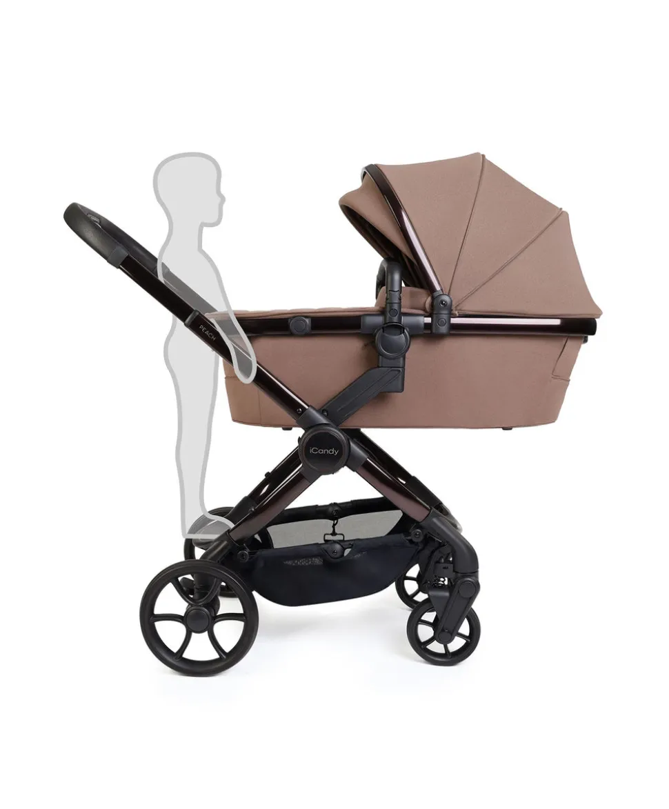 iCandy Peach 8 Complete Bundle with Cybex Cloud T i-Size Rotating Baby Car Seat - Coco