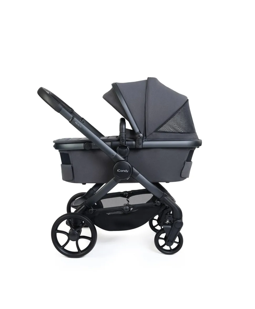 iCandy Peach 8 Complete Bundle with Cocoon 360 Car Seat - Grey