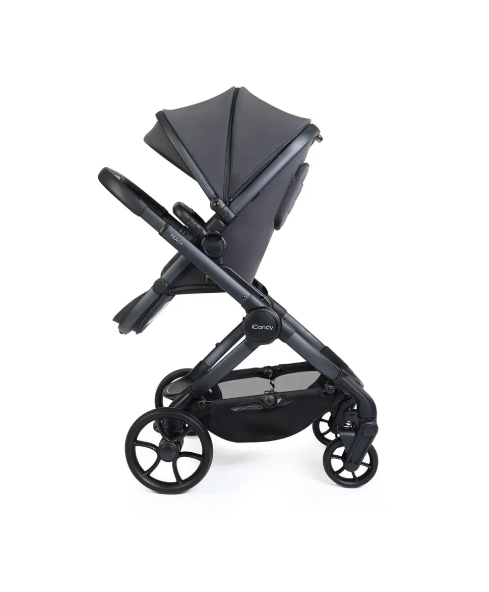 iCandy Peach 8 Complete Bundle with Cocoon 360 Car Seat - Grey