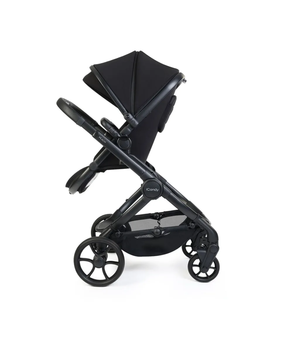 iCandy Peach 8 Complete Bundle with Maxi-Cosi Pebble 360 Pro2 Car Seat - Black