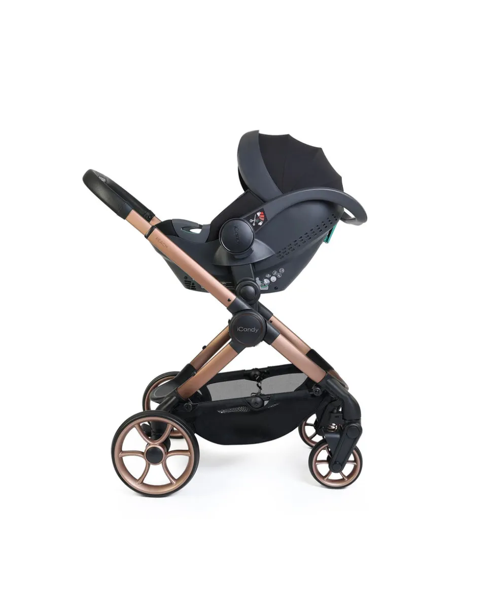 iCandy Peach 8 Complete Bundle with Cocoon 360 Car Seat - Pecan