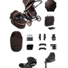 iCandy Peach 8 Complete Bundle with Cybex Cloud T i-Size Rotating Baby Car Seat - Pecan