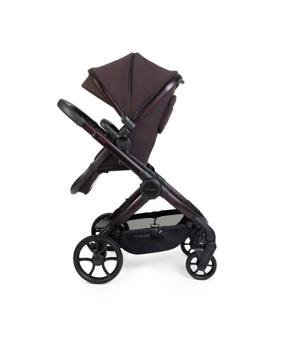 iCandy Peach 8 Complete Bundle with Maxi-Cosi Pebble 360 Pro2 Car Seat - Coffee Bean