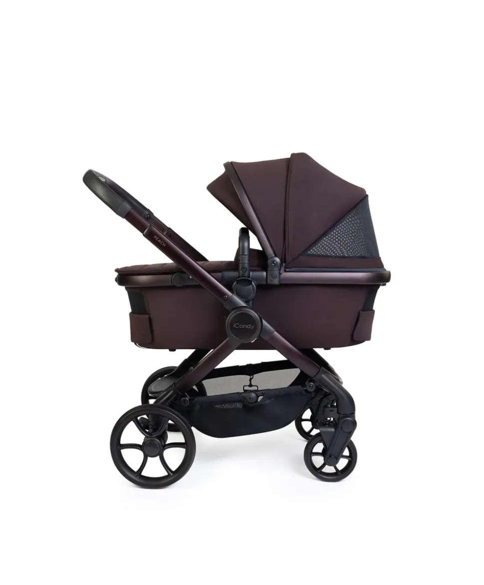 iCandy Peach 8 Complete Bundle with Maxi-Cosi Pebble 360 Pro2 Car Seat - Coffee Bean