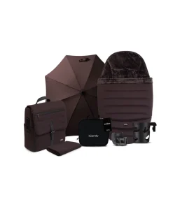 iCandy Peach 8 Complete Bundle with Maxi-Cosi Pebble 360 Pro2 Car Seat - Coffee Bean