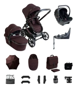 iCandy Peach 8 Complete Bundle with Cocoon 360 Car Seat - Coffee Bean