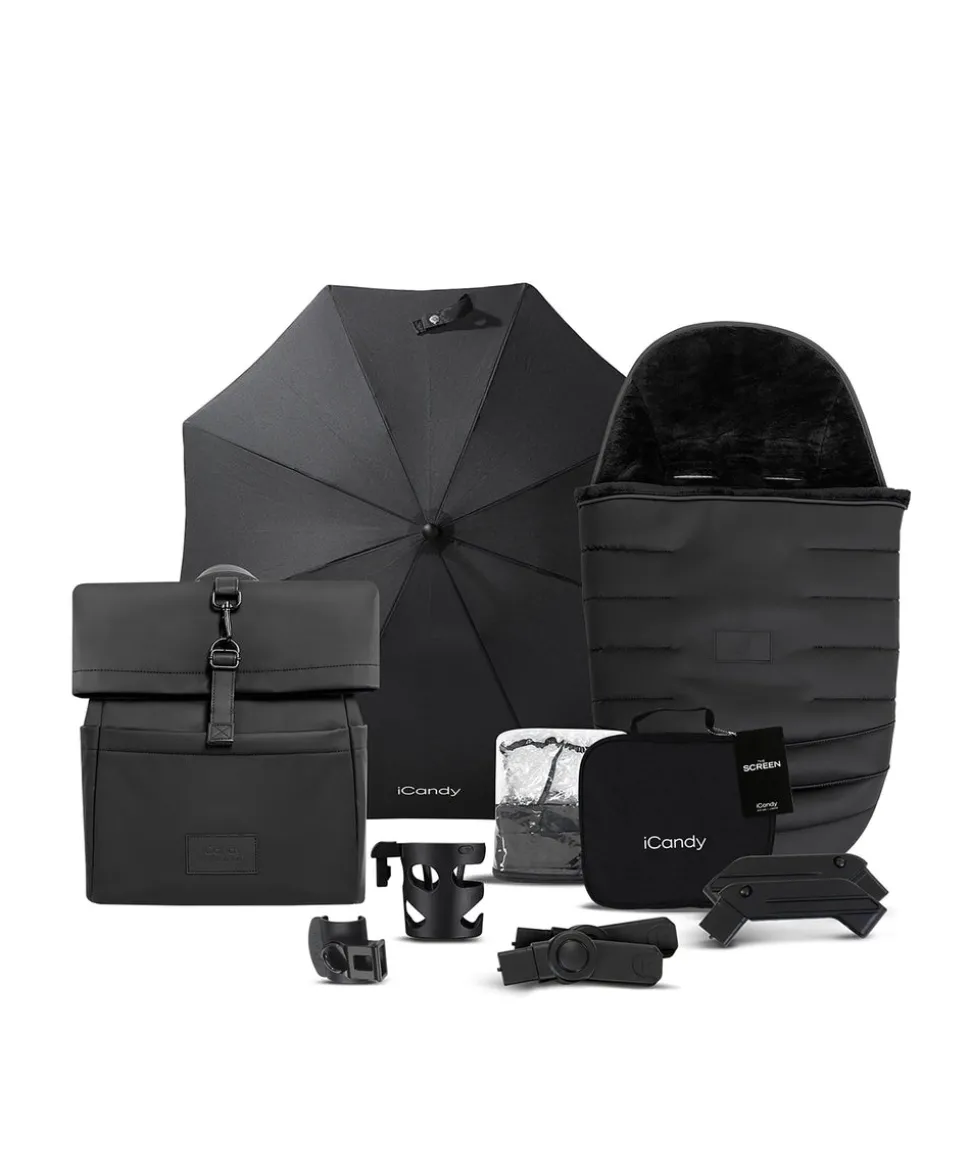 iCandy Peach 7 STUDIO Complete Pushchair Bundle - Black