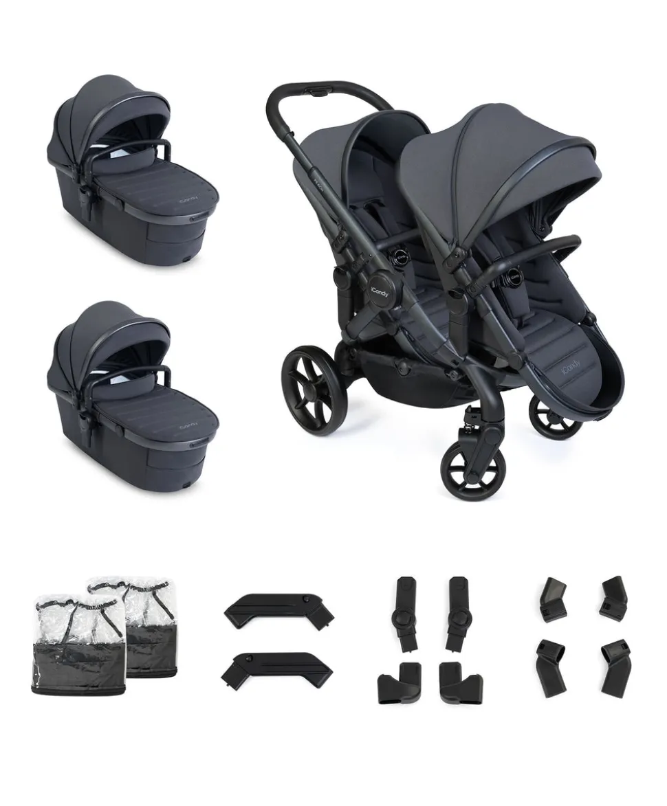 iCandy Peach 8 Twin Complete Bundle - Grey