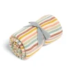 Knitted Blanket - Multi Colour Stripe