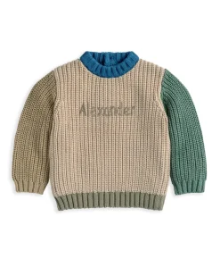 Knitted Colour Block Jumper