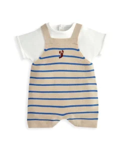 Knitted Dungarees & T-Shirt Set