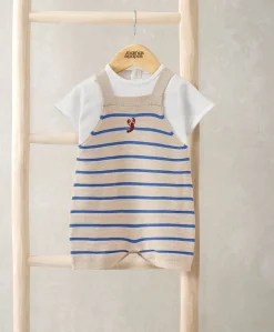 Knitted Dungarees & T-Shirt Set