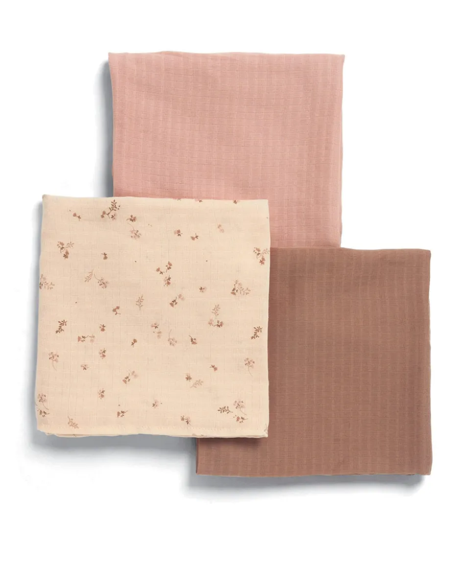 Large Muslin Squares (3 Pack) - Welcome to the World Wildflower