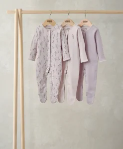 Lavendar Sleepsuits (Pack of 3)