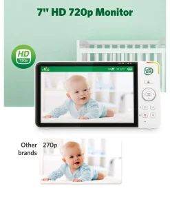 Leapfrog 7 Inch LF4917HD Pan & Tilt Monitor with Floorstand - White