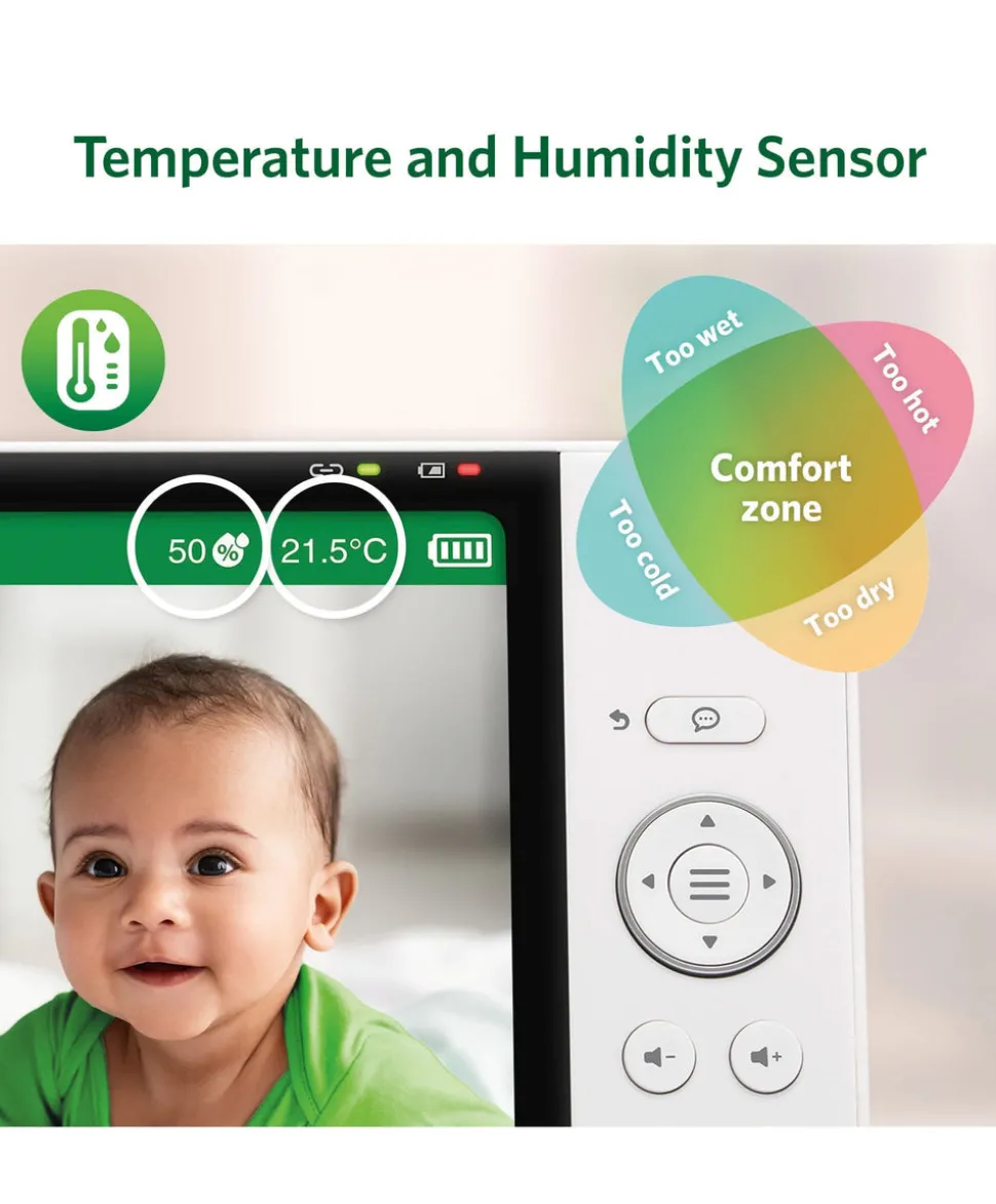 LeapFrog LF5817HD 7 Inch Over-the-Cot Smart Baby Monitor