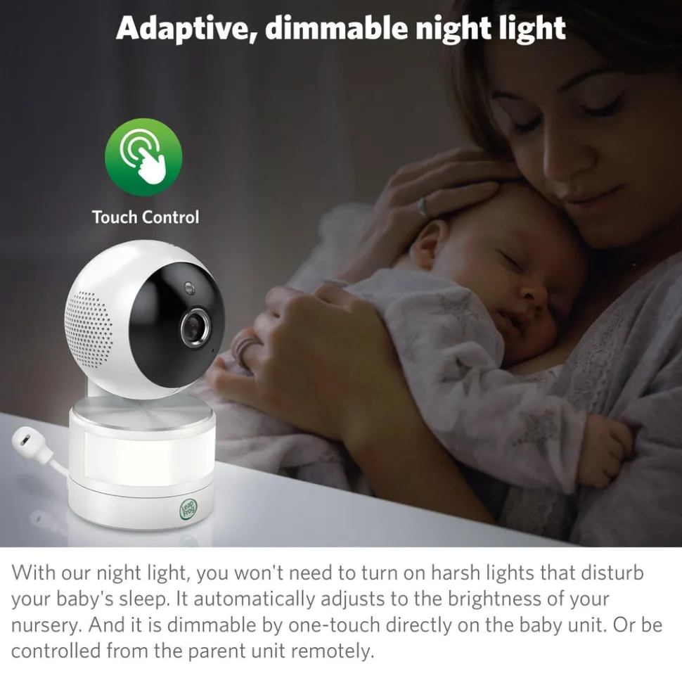 LeapFrog LF915HD 5 Inch Video Baby Monitor & Floorstand - White
