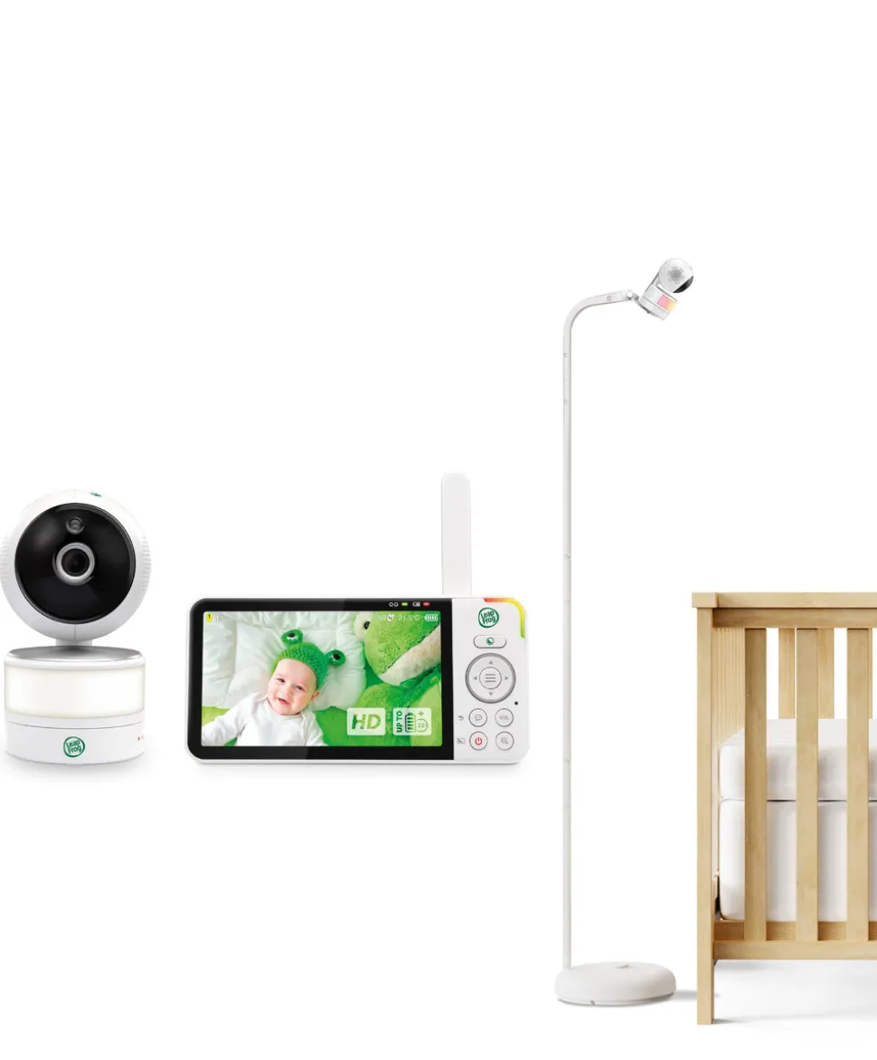 LeapFrog LF915HD 5 Inch Video Baby Monitor & Floorstand - White